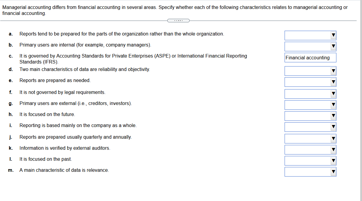 What Is The Main Focus Of Managerial Accounting