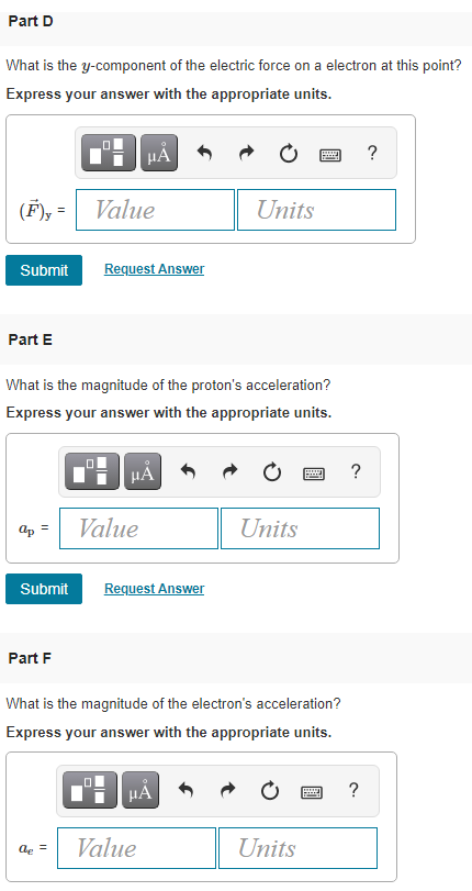 Solved The electric field at a point in space is Ē =(600 i + | Chegg.com
