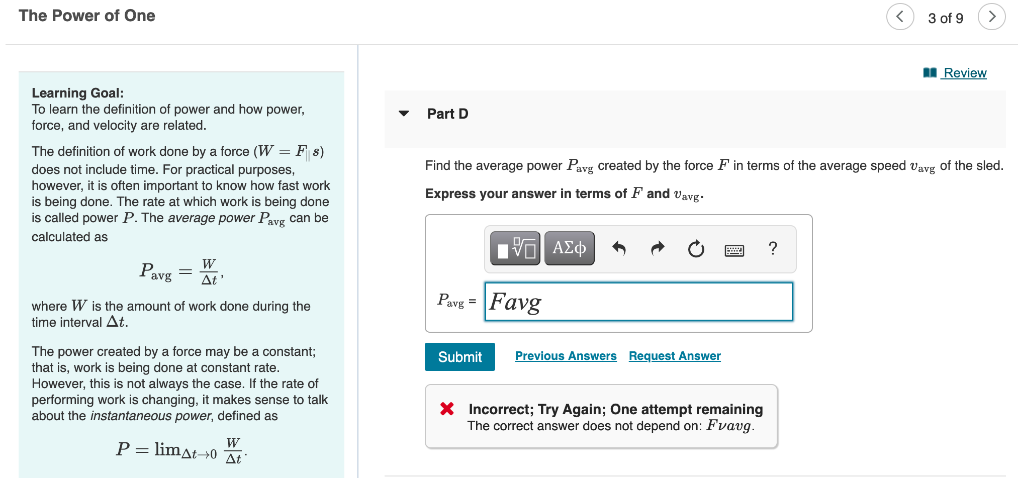 Solved learning goal to learn the definition of power and chegg