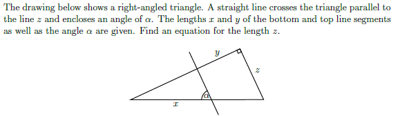 Solved The drawing below shows a right-angled triangle. A | Chegg.com