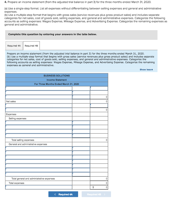 Solved 3. Prepare a 6-column work sheet that includes the | Chegg.com