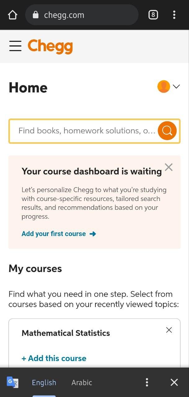 chegg homework solution