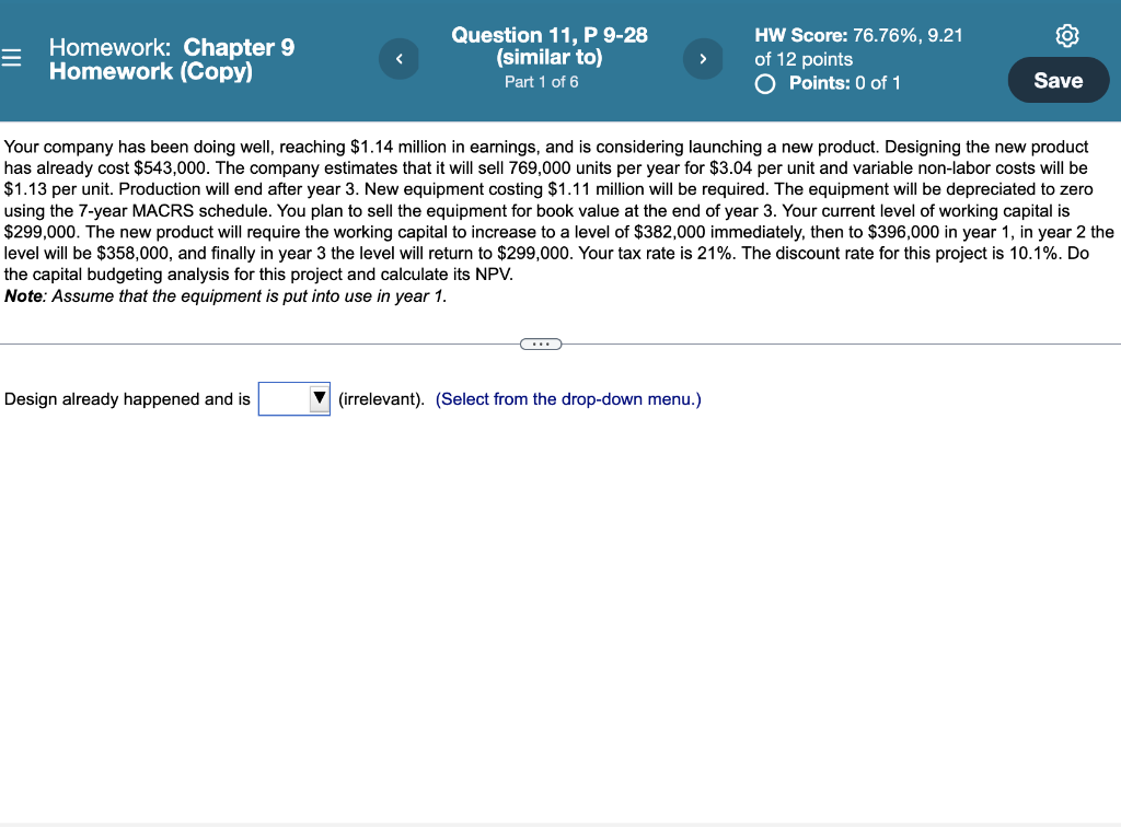 Solved Homework: Chapter 9 Homework (Copy) Question 11, P | Chegg.com