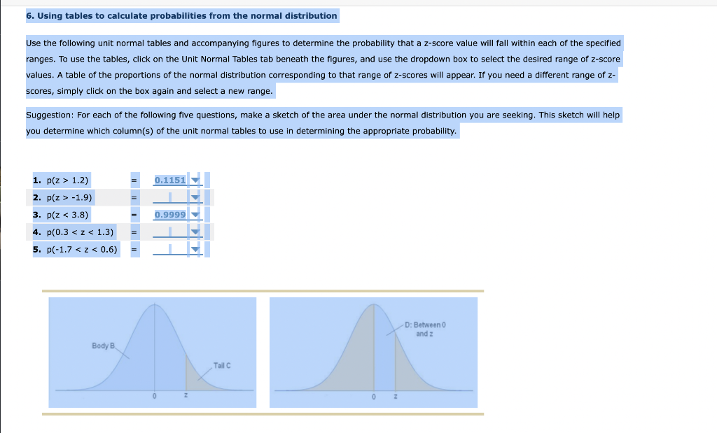 solved-use-the-following-unit-normal-tables-and-accompanying-chegg