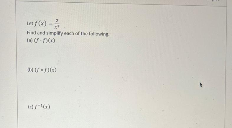 Solved Let f(x)=x32 Find and simplify each of the following. | Chegg.com