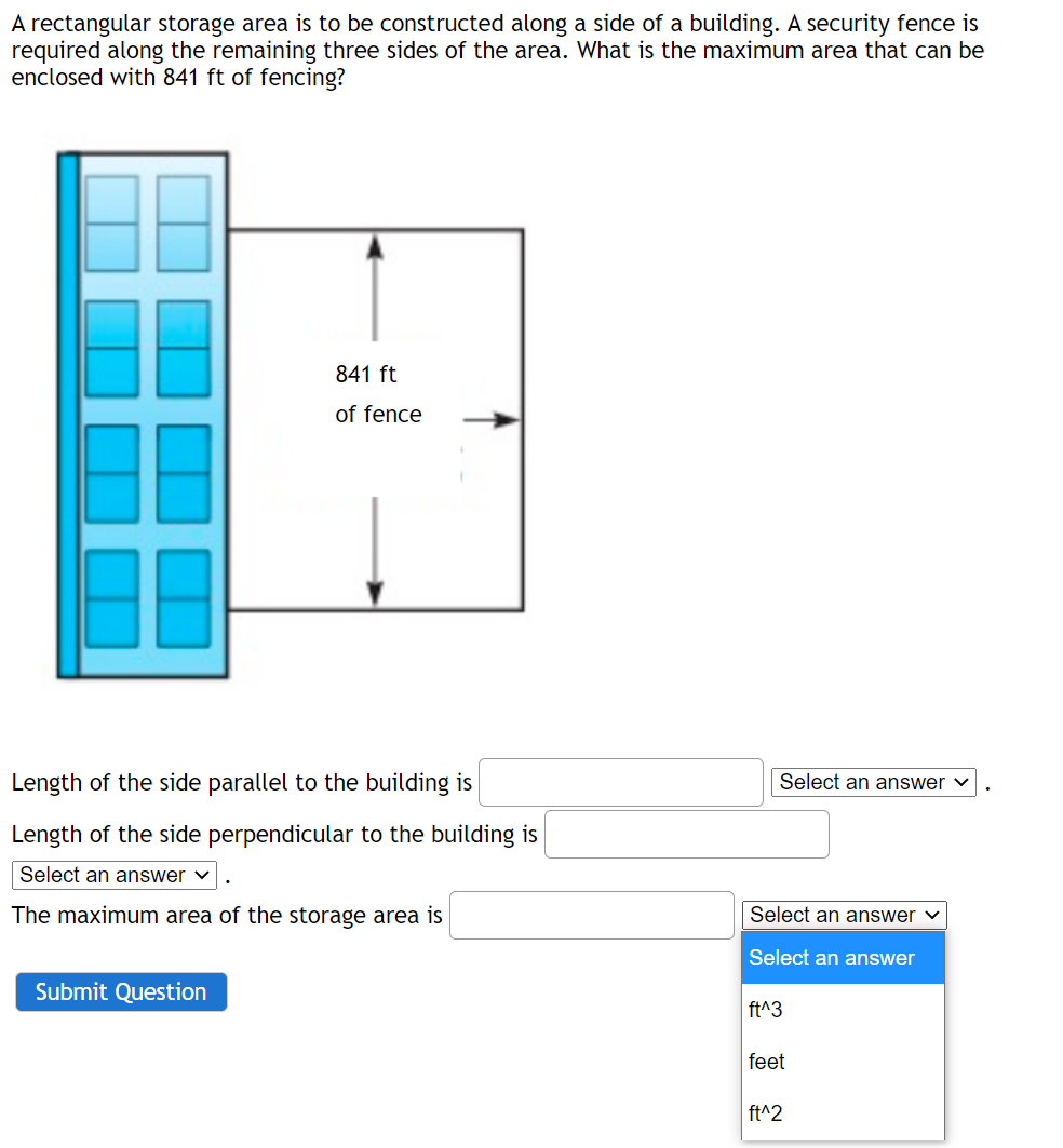 Solved A rectangular storage area is to be constructed along | Chegg.com