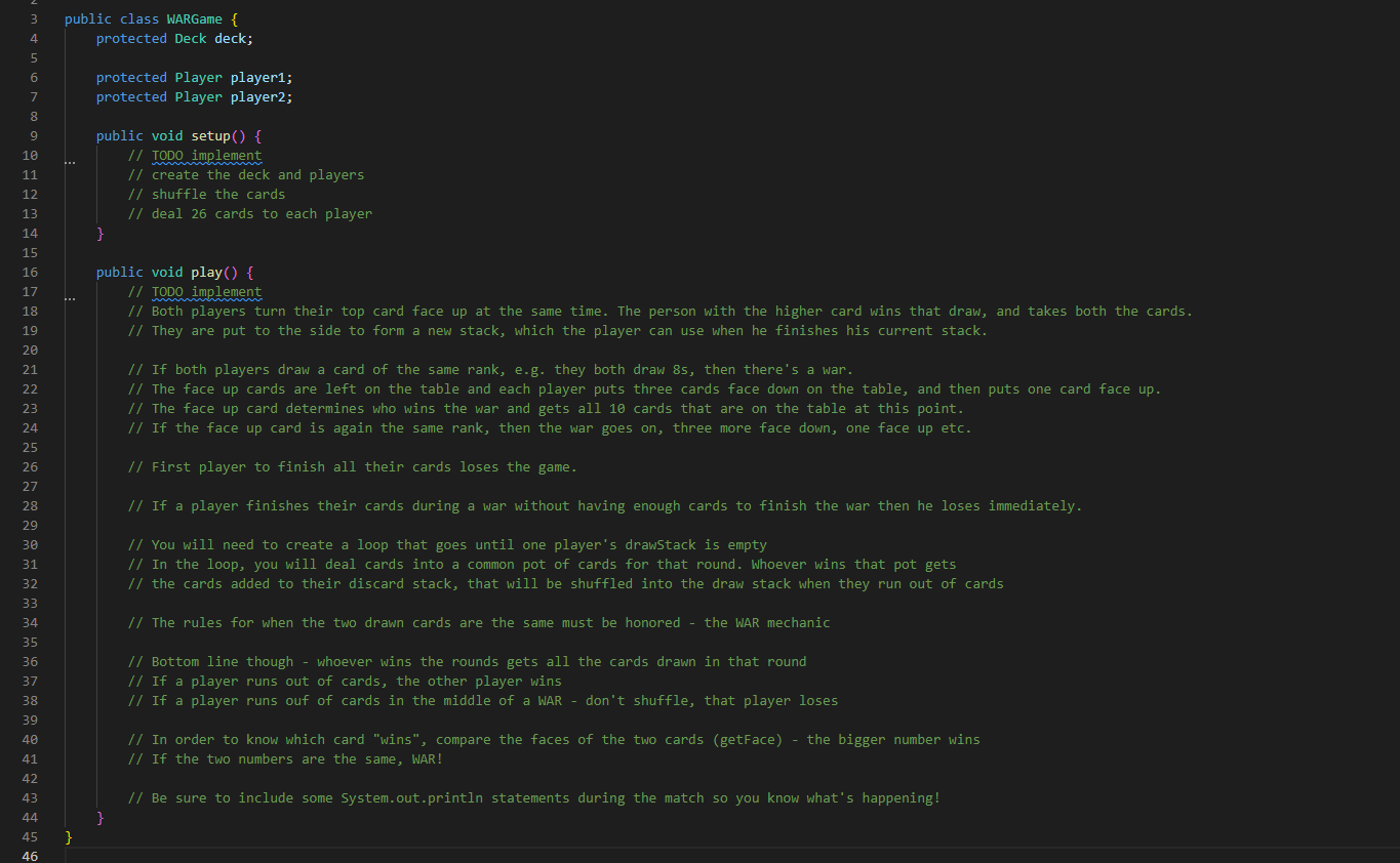 Solved Comments are in the screenshot for what to do. Java | Chegg.com