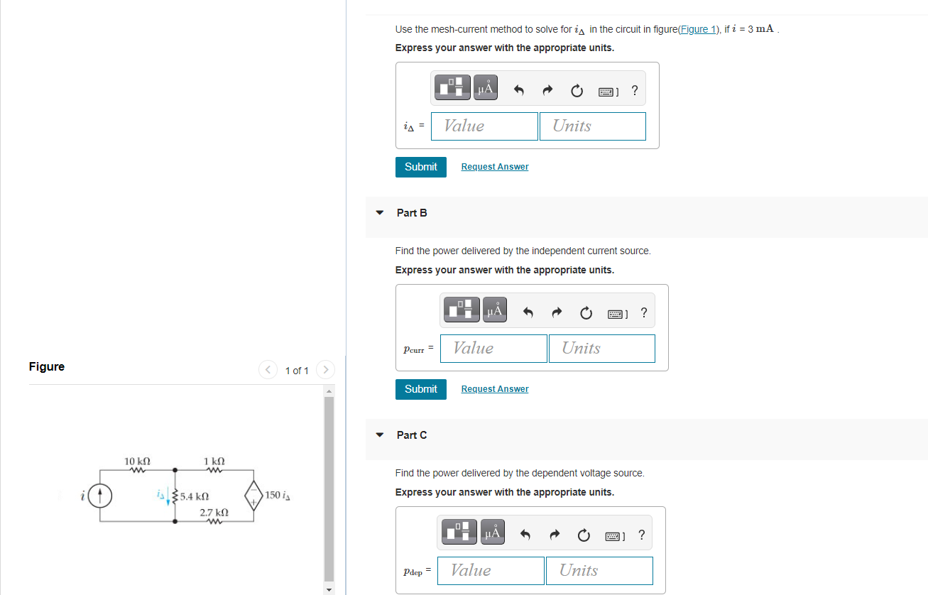 Solved Use The Mesh-current Method To Solve For Is In The | Chegg.com