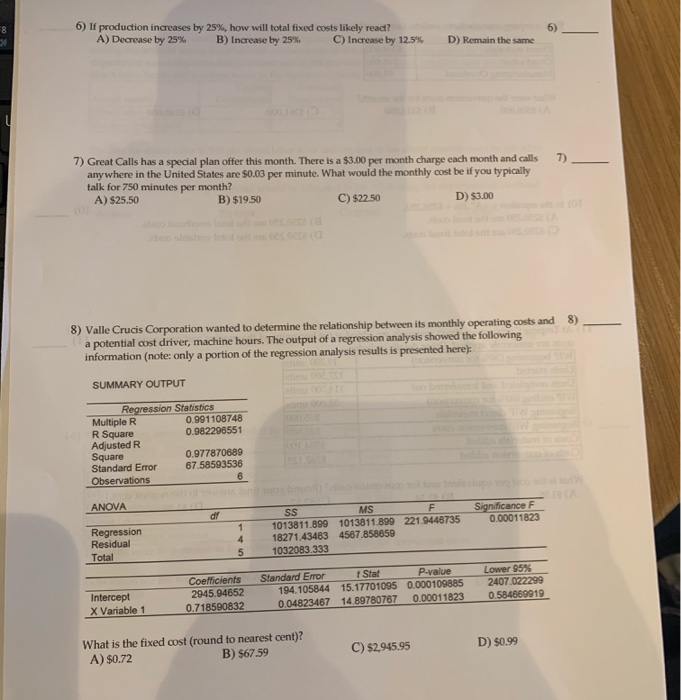 Solved i just need to know formulas and how to get the | Chegg.com