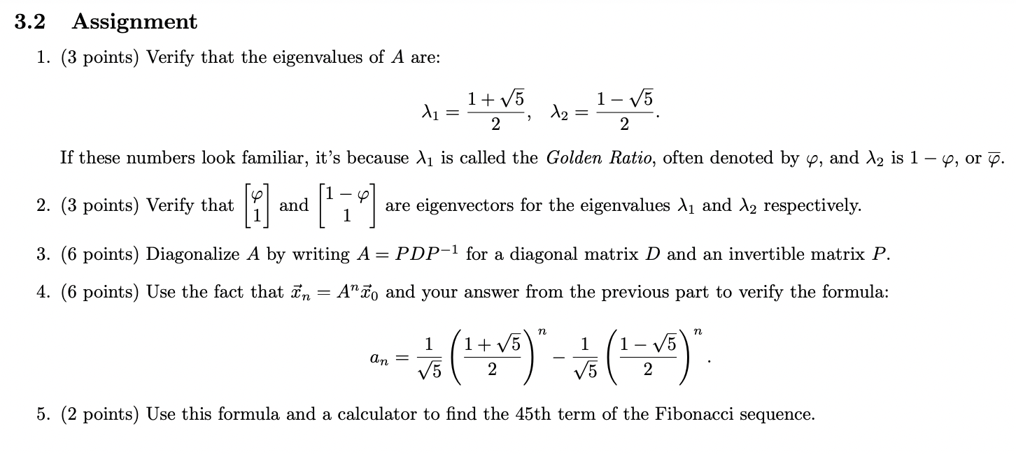 Solved Recall that we can define the Fibonacci sequence | Chegg.com