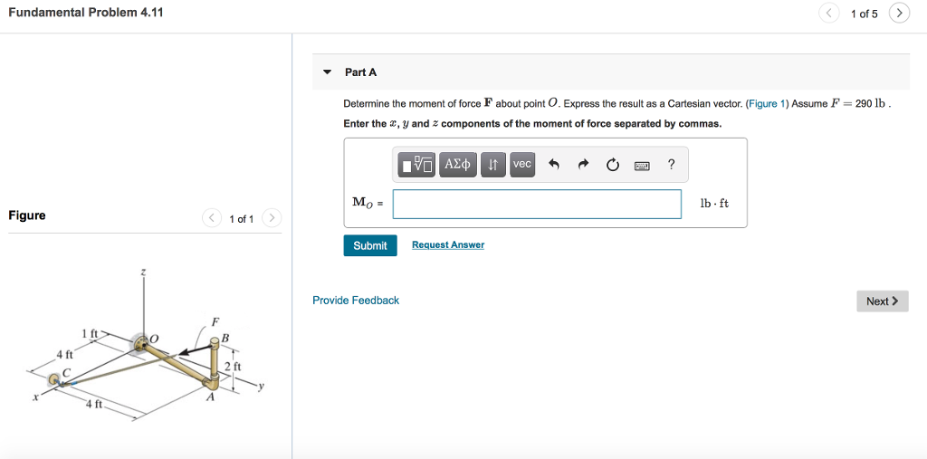 Solved Fundamental Problem 4.11 1 of 5> Part A Determine | Chegg.com