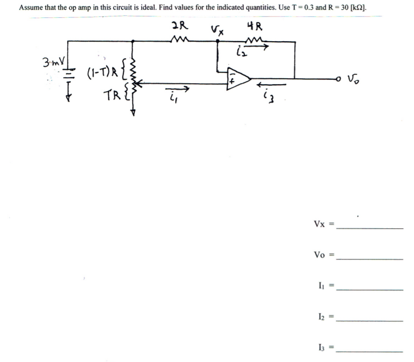 Solved Assume that the op amp in this circuit is ideal. Find | Chegg.com
