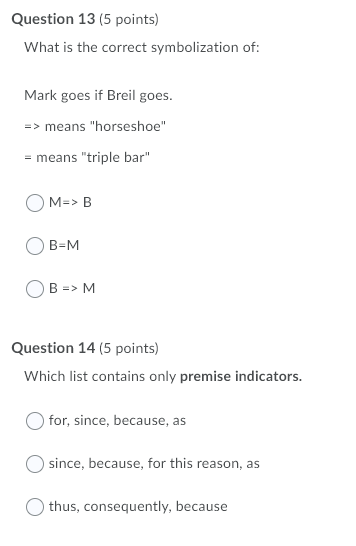 Question 13 5 points What is the correct Chegg