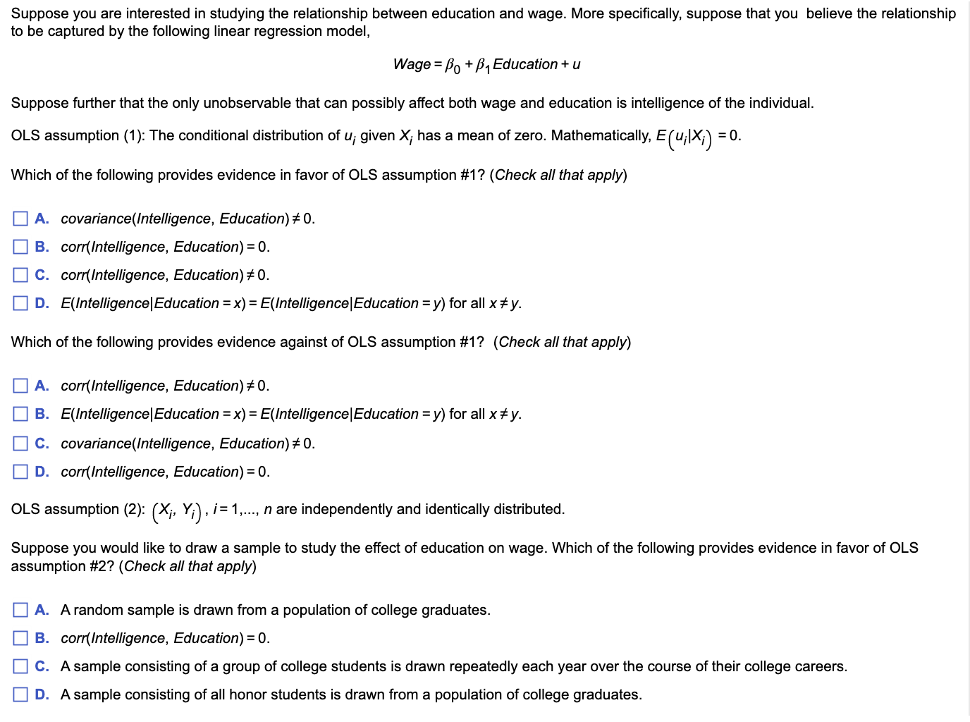 Solved Suppose you are interested in studying the | Chegg.com
