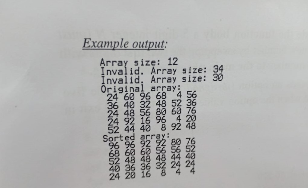 Solved Ex3: Array and Function (15pts) (students can use | Chegg.com
