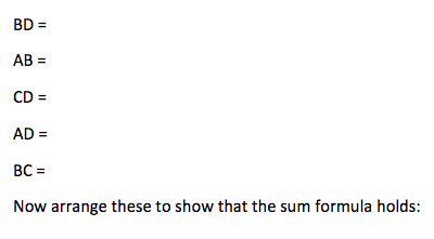 Solved 5) Prove Ptolemy's sum formula: | Chegg.com