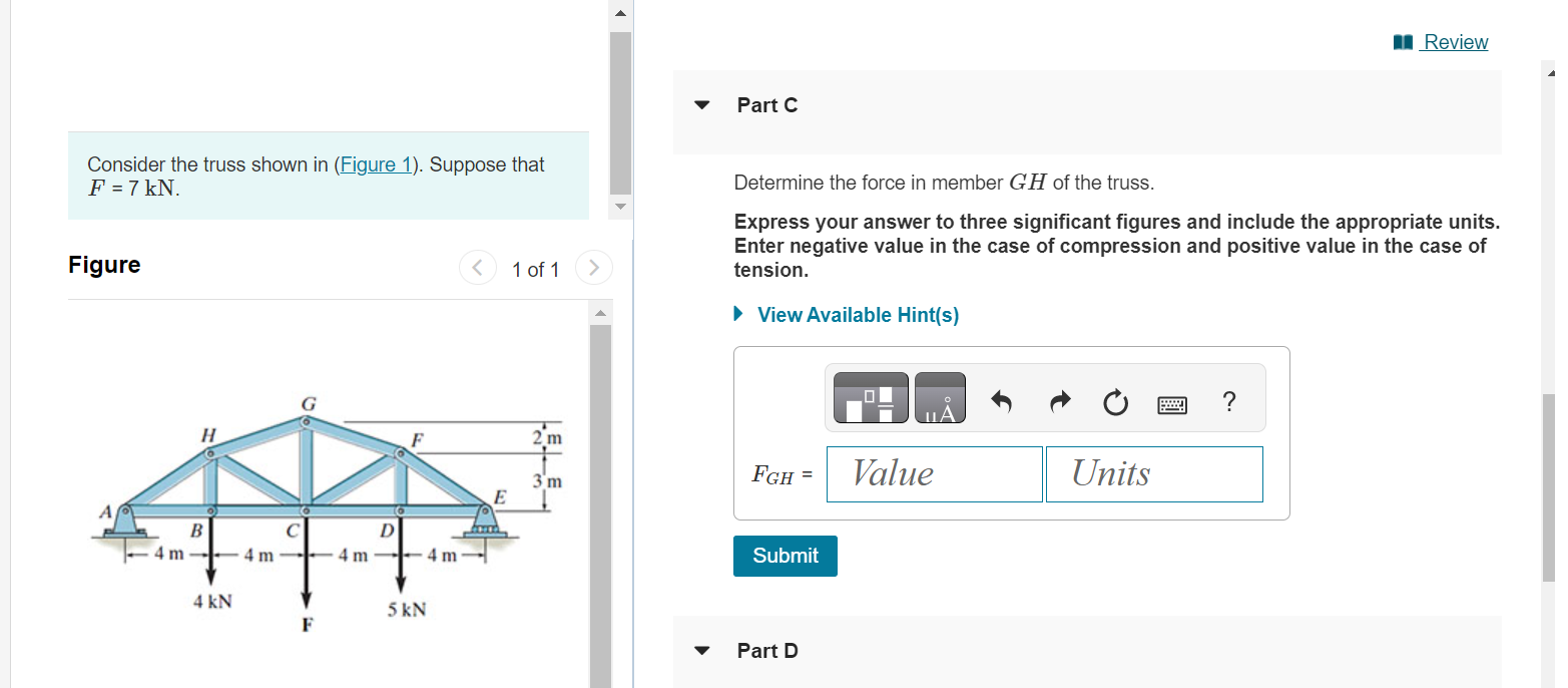 Solved Consider The Truss Shown In (Figure 1). Suppose That | Chegg.com