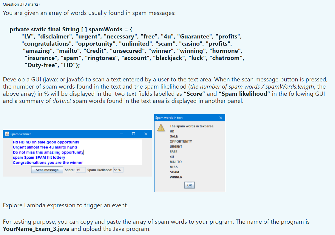 Paste and messages spam copy Email Spam