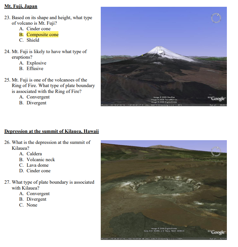 Solved Olympus Mons The Image Below Shows Olympus Mons A Chegg Com