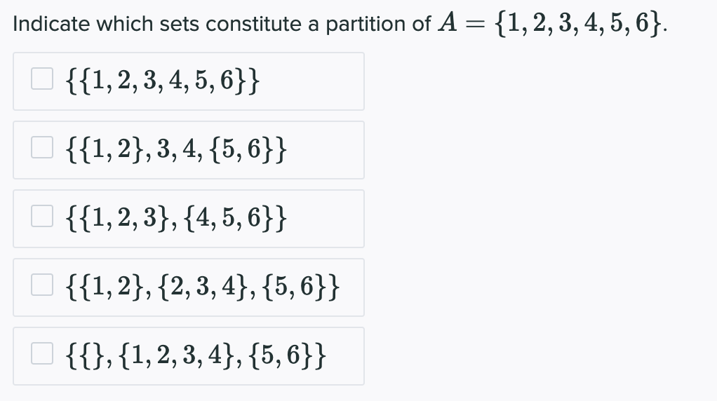 solved-indicate-which-sets-constitute-a-partition-of-a-chegg