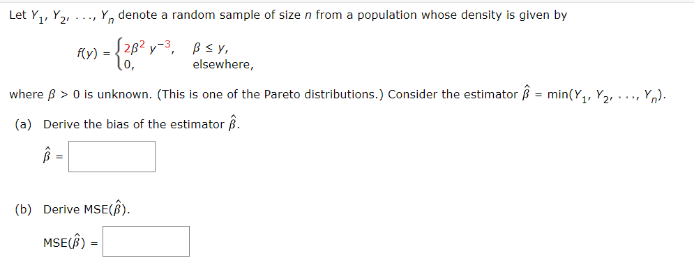 Solved] Consider a random sample of size n from a Pareto