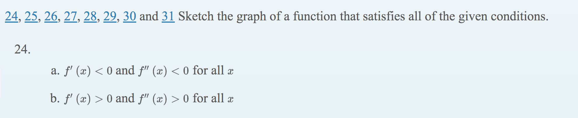 Solved 24, 25, 26, 27, 28, 29, 30 and 31 Sketch the graph of | Chegg.com