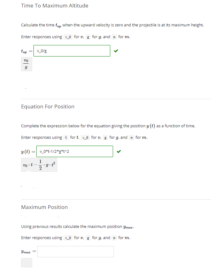 Solved You shoot a projectile of mass m at time t = 0 | Chegg.com