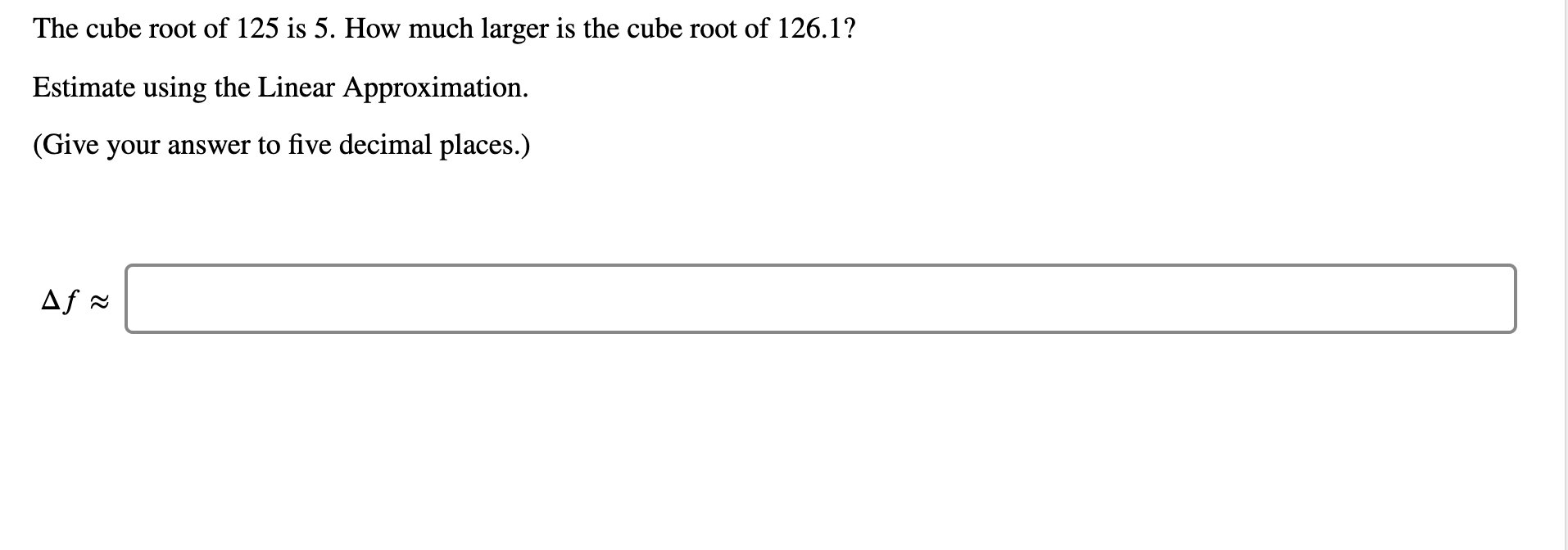 cube root of 126