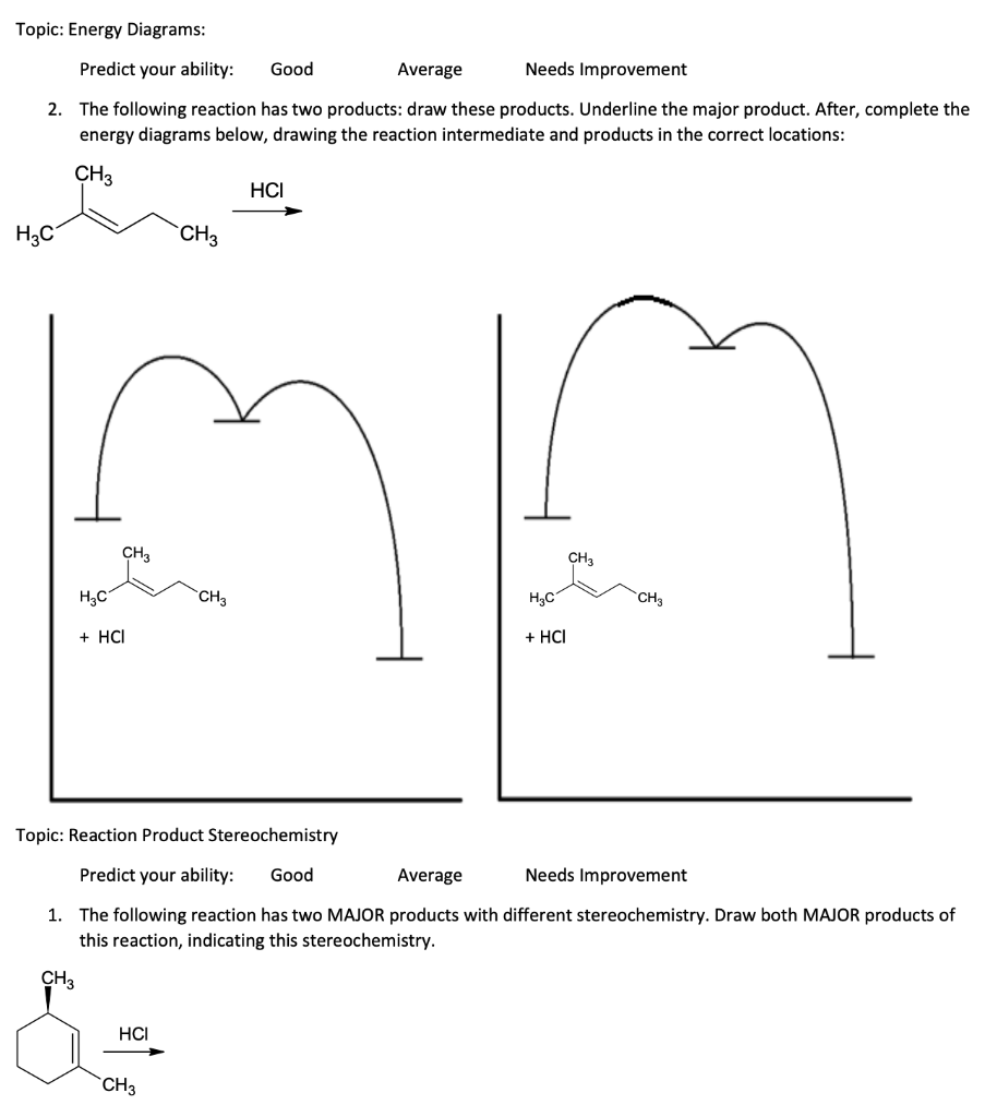 Solved Topic Energy Diagrams Predict Your Ability The Chegg Solved Topic Energy Diagrams Predict Your Ability The Chegg