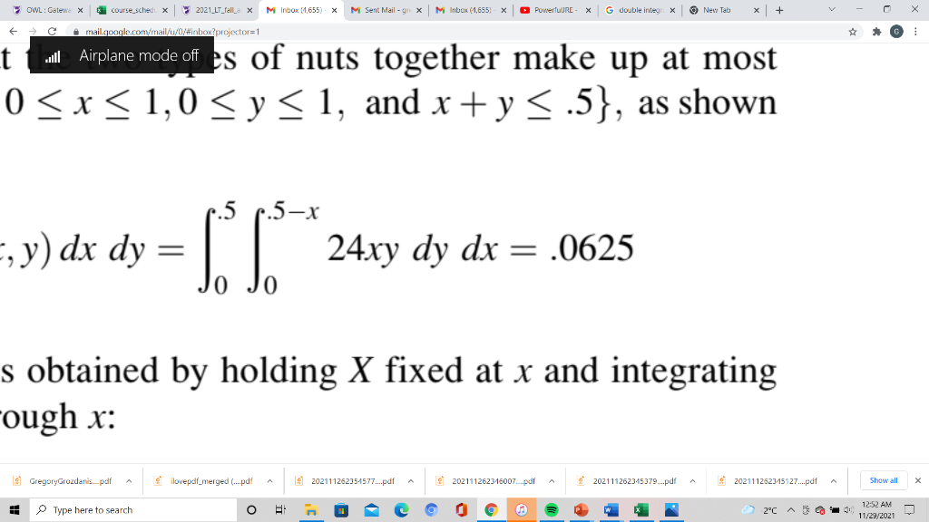 Solved Please show solution to solve double integral. I keep | Chegg.com