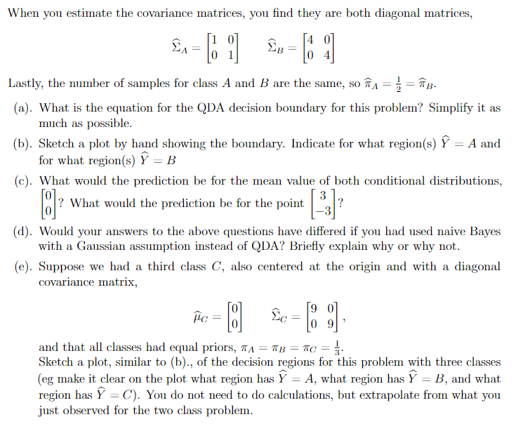 You are working on a two-class {A,B} prediction | Chegg.com