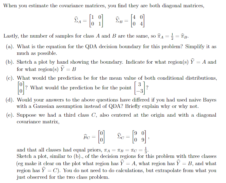 You Are Working On A Two-class {A,B} Prediction | Chegg.com