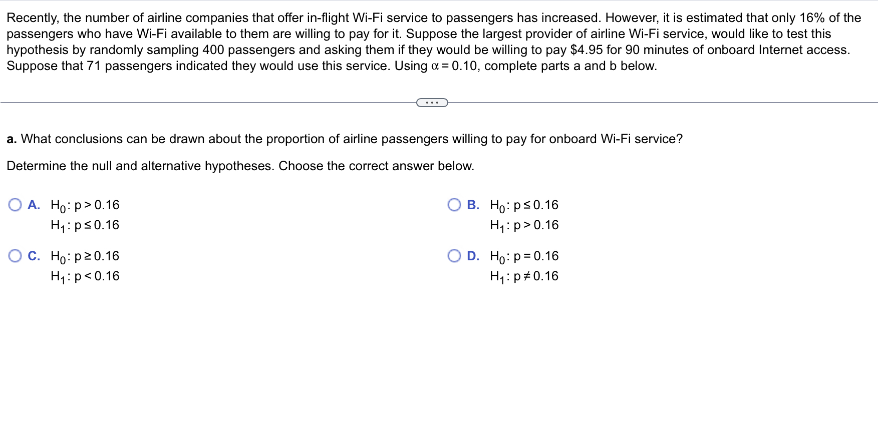 Solved B. Determine The Critical Value Of The Test Statistic | Chegg.com