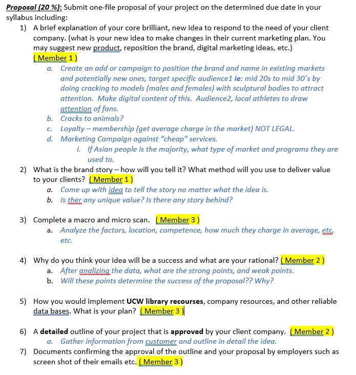 Solved roposal (20\%): Submit one-file proposal of your | Chegg.com