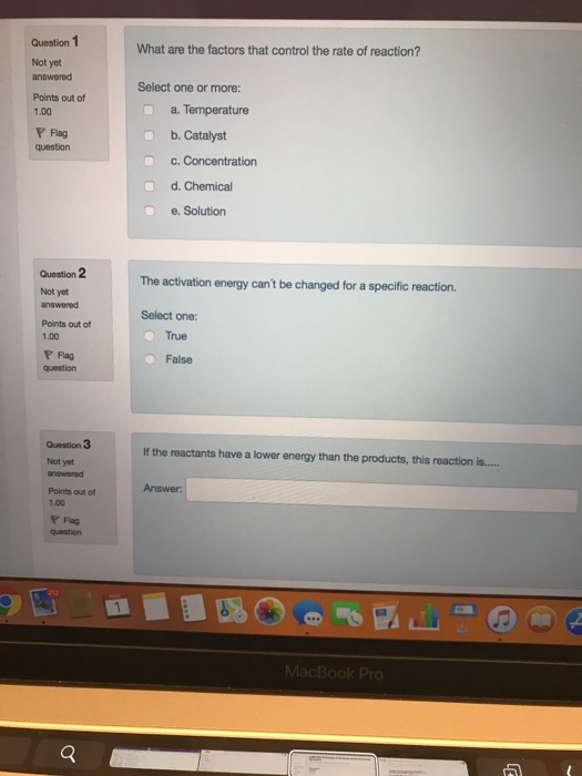 Solved Question 1 What are the factors that control the rate | Chegg.com