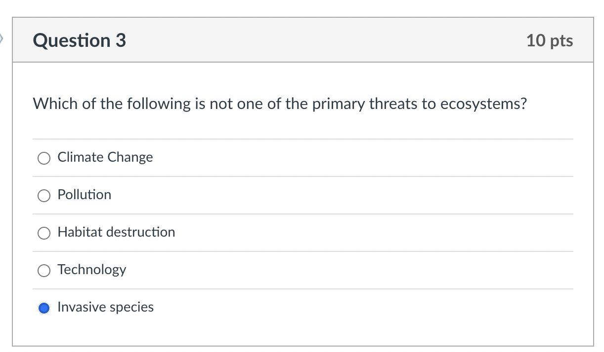 Solved Question 3 10 Pts Which Of The Following Is Not One | Chegg.com