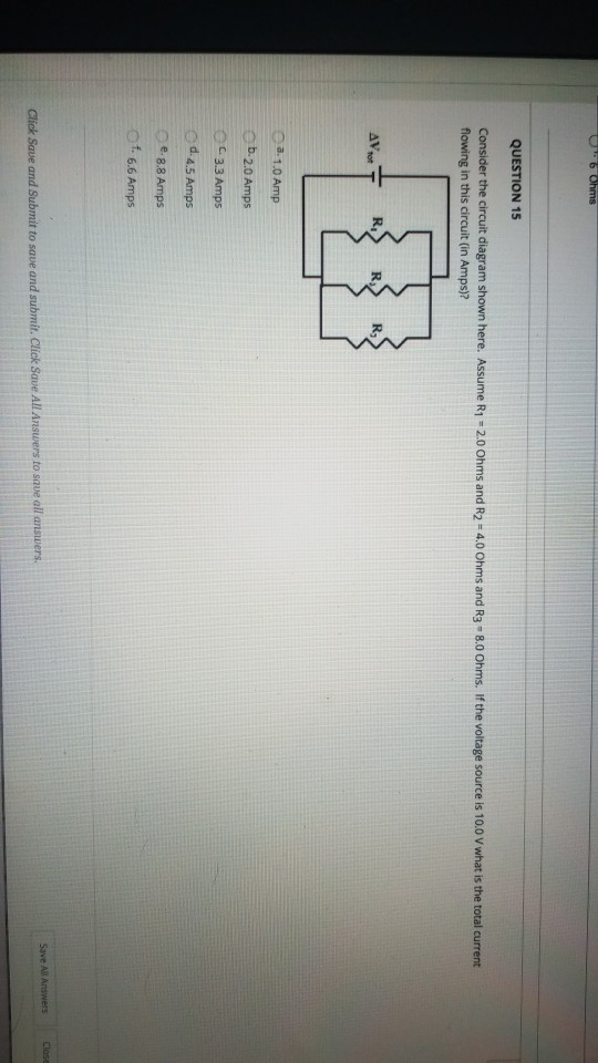 Solved QUESTION 14 Consider The Circuit Diagram Shown Here. | Chegg.com