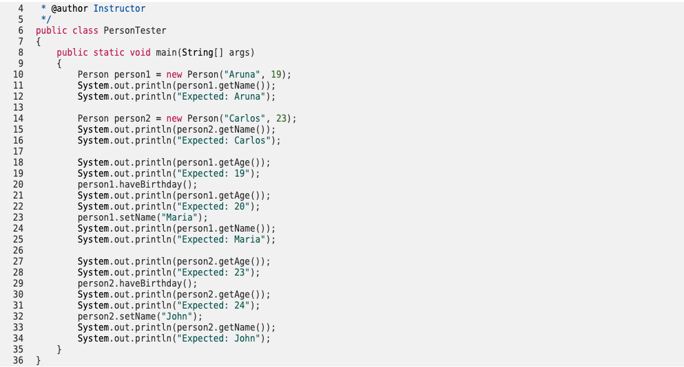 Solved Java Please!! And this is the test result | Chegg.com