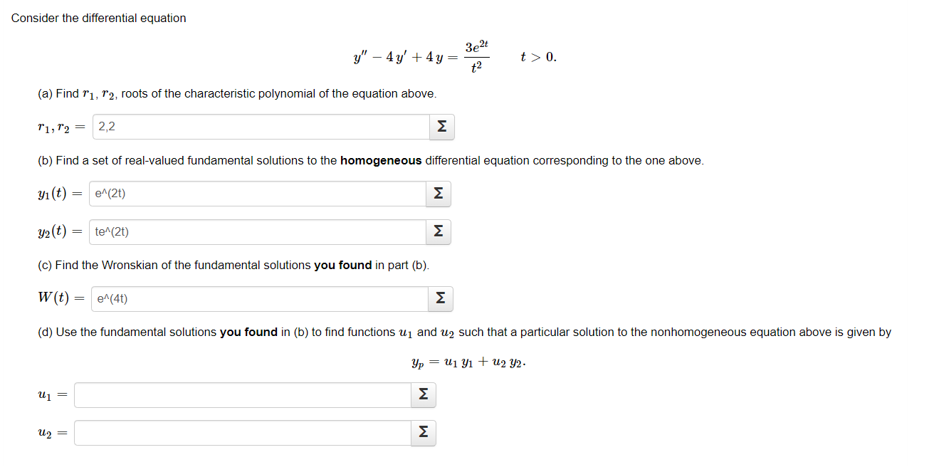 Solved Consider the differential equation | Chegg.com