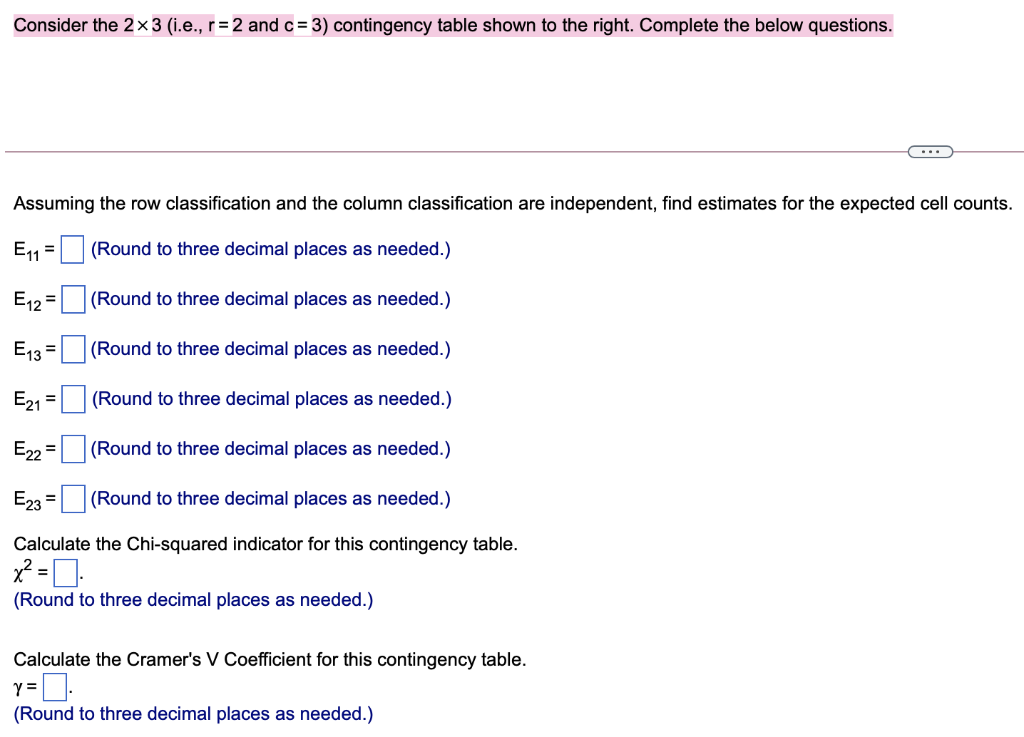 Solved Consider the 2 x 3 (i.e., r = 2 and c = 3) | Chegg.com