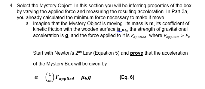 Solved 4. Select the Mystery Object. In this section you | Chegg.com