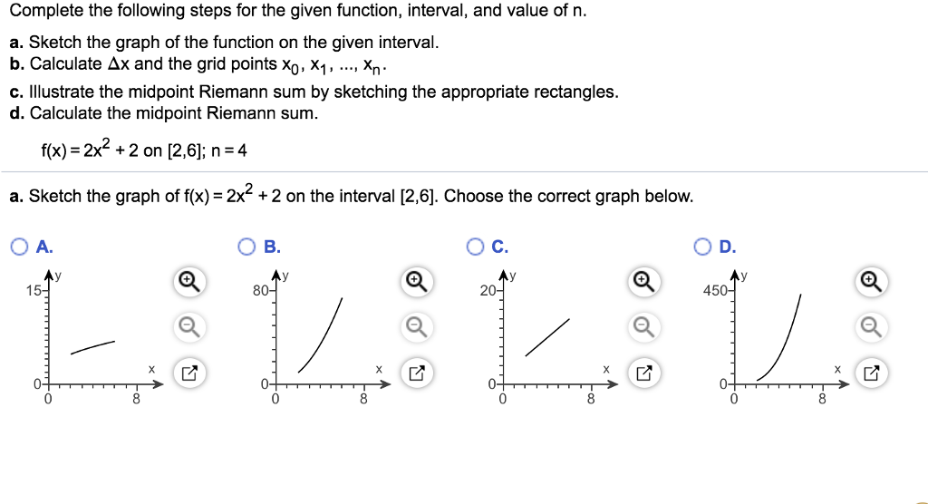 Solved Complete the following steps for the given function, | Chegg.com