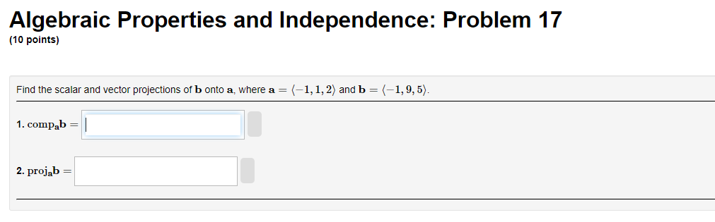 Solved Algebraic Properties And Independence: Problem 17 (10 | Chegg.com