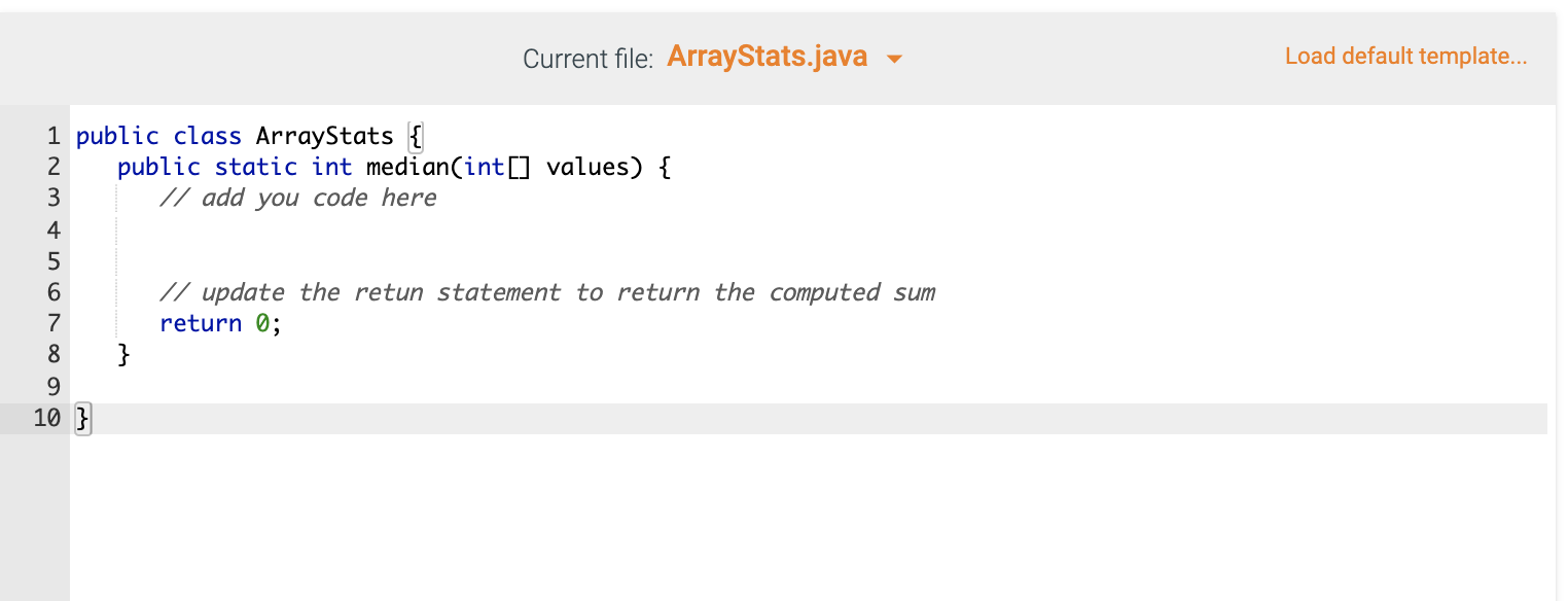 Solved In the Lab Arrays aggregate methods for sum, min, | Chegg.com