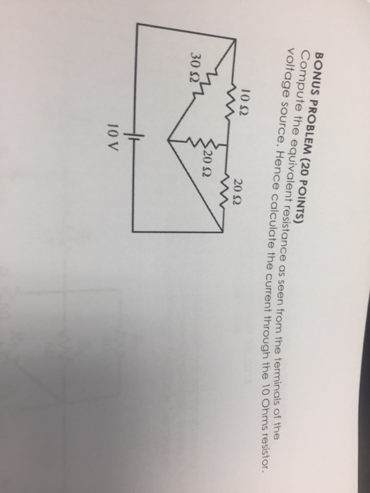 Solved BONUS PROBLEM (20 POINTS) Compute the equivalent | Chegg.com
