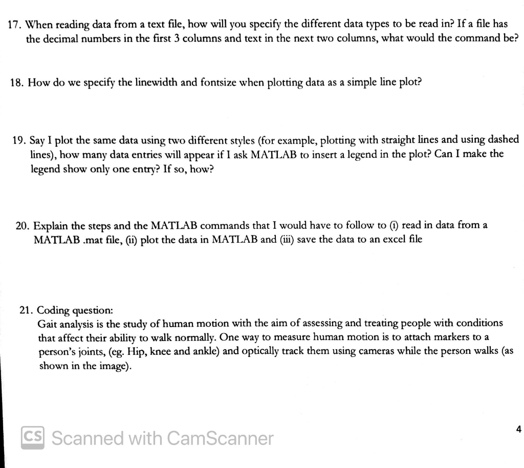 Solved 17. When reading data from a text file, how will you | Chegg.com