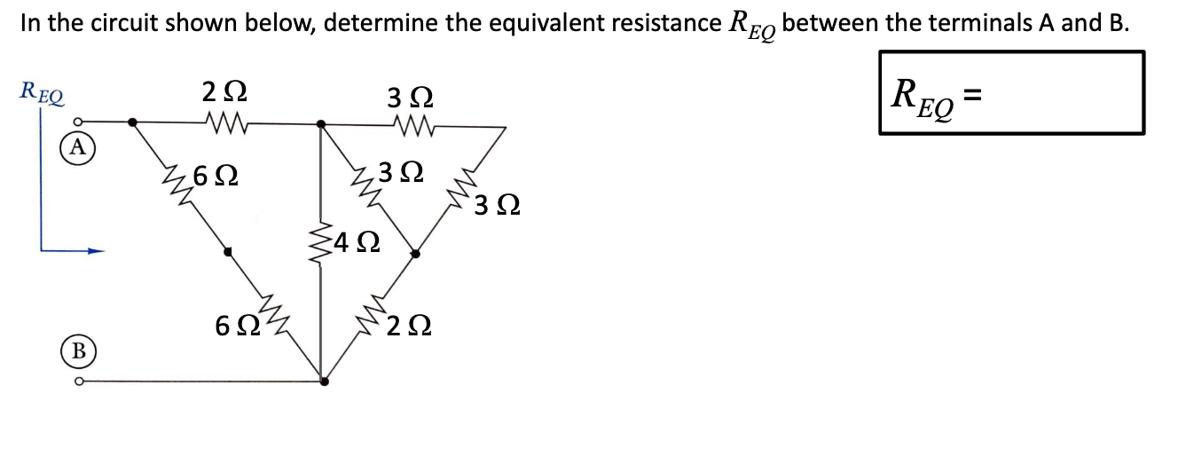 Solved In the circuit shown below, determine the equivalent | Chegg.com