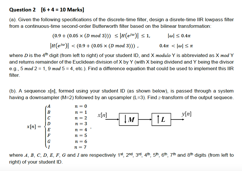 A= 2 , B = 0 , C = 3 , D = 1 , E = 1 , F = 7 , G = 6 | Chegg.com