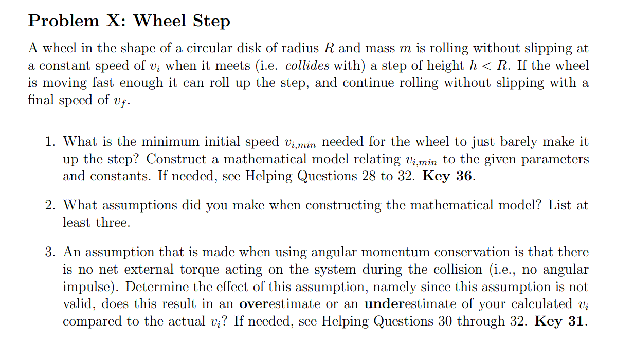 Problem X: Wheel Step A wheel in the shape of a | Chegg.com