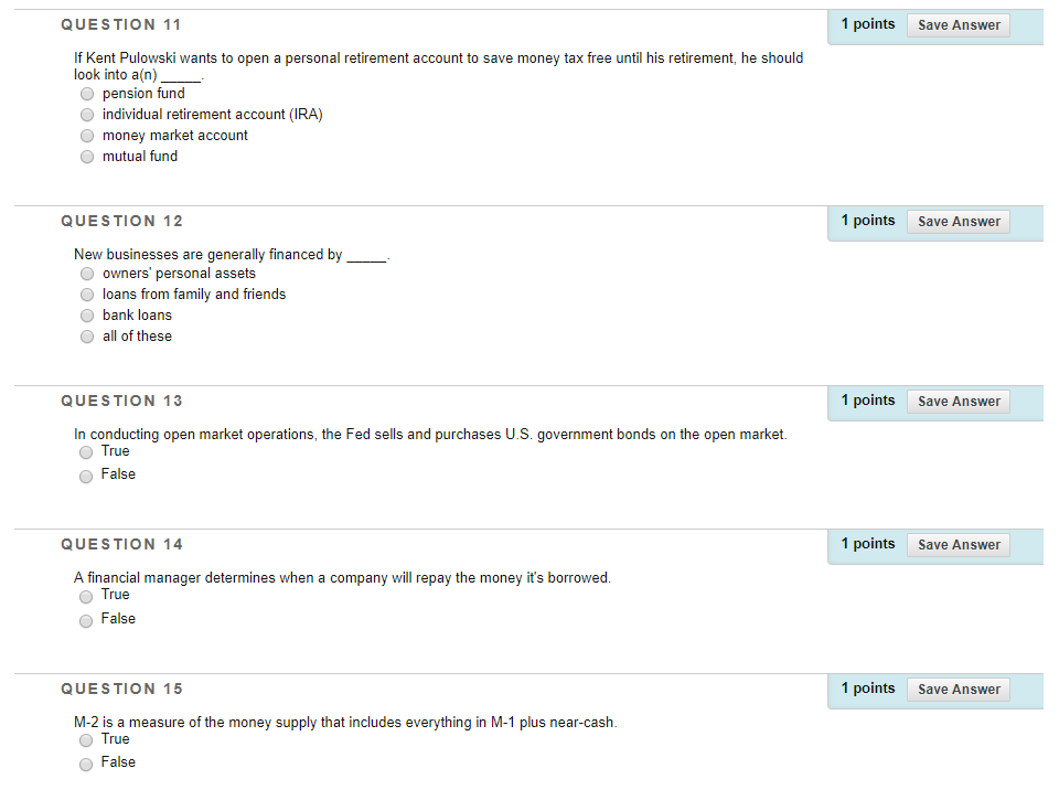 Solved QUESTION 11 1 points Save Answer If Kent Pulowski | Chegg.com